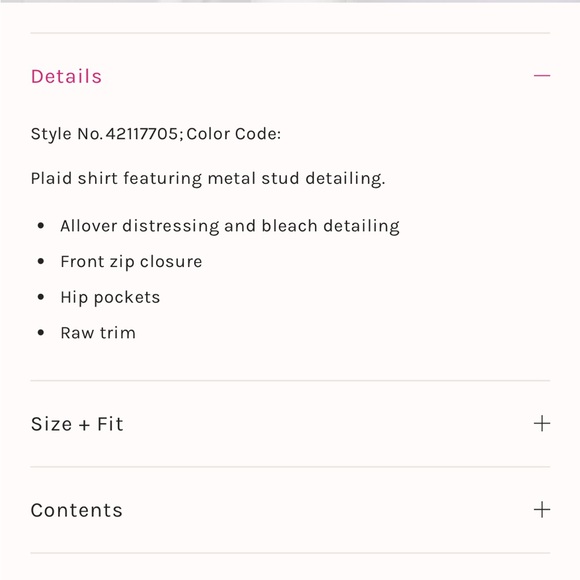 Free People Plaid Flannel Distressed/Deconstructed Stud Jacket/Shacket Size L - Picture 13 of 14